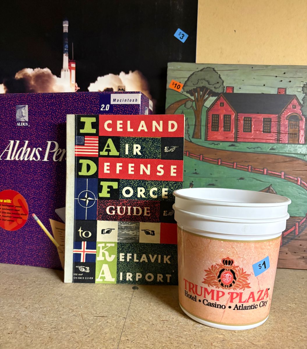 Who would believe this home has Trump Casinos cups and a book about the importance of Iceland to our Nation’s defense.  It is like the owner saw into the future or something! 