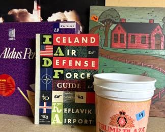 Who would believe this home has Trump Casinos cups and a book about the importance of Iceland to our Nation’s defense.  It is like the owner saw into the future or something! 