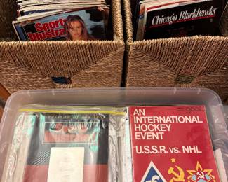 Vintage sports magazines