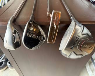 PING driver, wedge, putter 