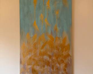 Canvas abstract painting 48” x 24”