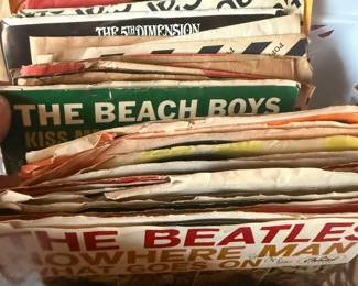 Vintage records 45 singles 
