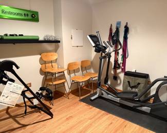 Home gym equipment & MCM chairs