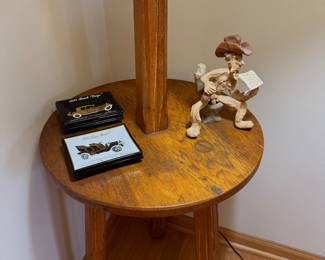 Buick dealer vintage ashtrays and Schoolcraft cowboy