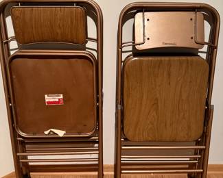 Vintage pair Samsonite folding chairs