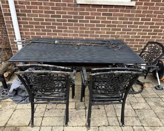 TLC needed outdoor dining set