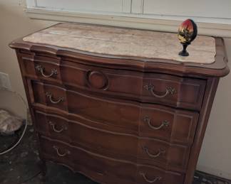 Marble top dresser