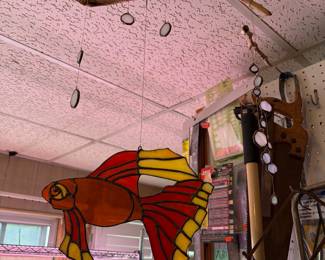decorative stained glass fish suncatcher
