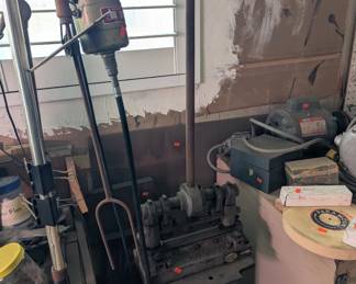 antique industrial punch press