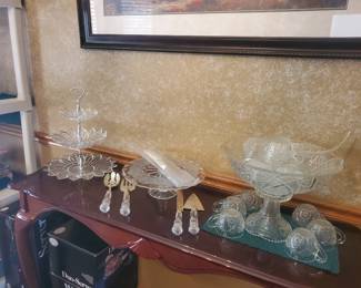 crystal & sofa table