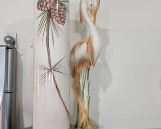 Vintage Ceramic Swan Vase