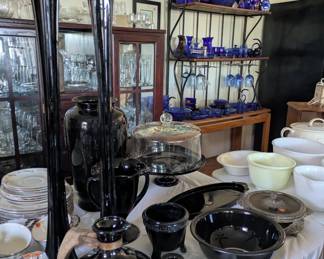 Vintage Black Amethyst Glass items