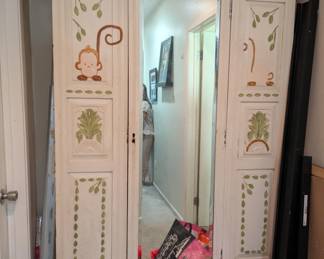 Hand Painted Armoire Wardrobe