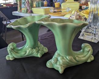 Vintage Pottery Cornucopia