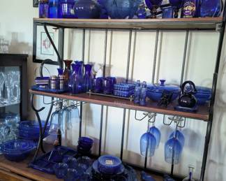Vintage Cobalt glassware