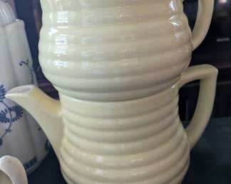 vintage Porcelier vitreous china teapot.