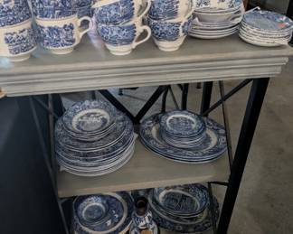 Vintage Blue and White English Dishes
