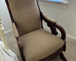 Rocking chair wood framed