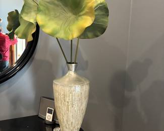 Large Vase with floral leaves