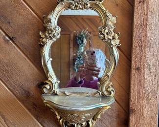 Syroco mirror gold ornate