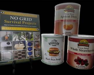 No Grid Survival Projects Book With Three Augason Farms Food Storage Products