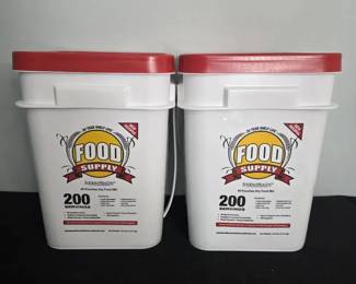 Two Food For Health Emergency Survival Food Supply Buckets
