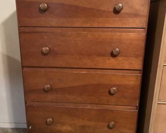 5 drawer wooden Tall Boy Dresser