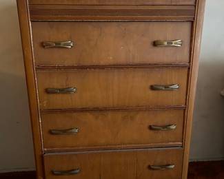Art Deco Waterfall Dresser with wheels