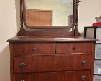 Swivel Mirror Harp Dresser or aka Princess Dresser likely dates to early 1910-1930's 