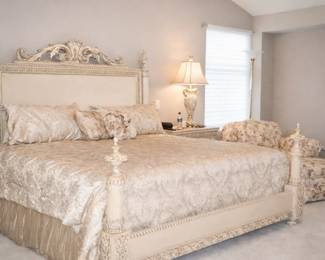 King size bedframe and mattress