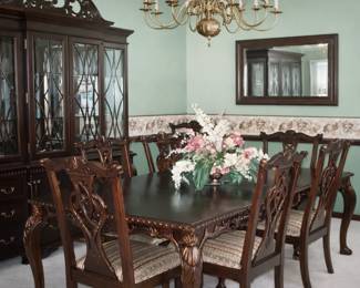 Solid wood dining room set