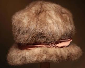 Darcel Pastel Mink Cloche Hat 