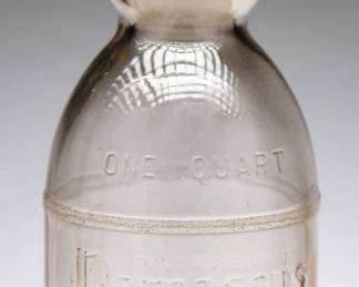  1943 Damascus Milk Co. Quart Cream Top Bottle