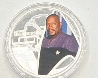 Limited Edition Star Trek Captain Benjamin Sisko 2015 1oz .999 Silver Perth Mint Proof Coin