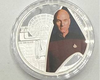 Limited Edition Star Trek Captain Jean-Luc Picard 2015 1oz .999 Silver Perth Mint Proof Coin