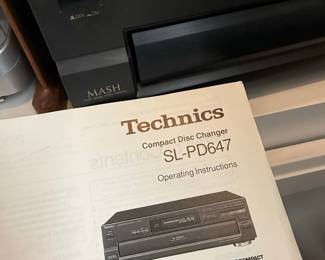 Sony STR-DE197 Audio/Video Control Center & Technics SL-PD647 CD Player