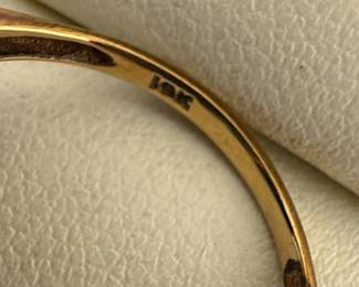 10K Gold Art Deco Onyx Diamond Ring Style