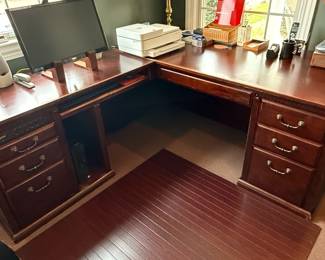 Martin Furniture L-Shaped Executive Desk