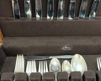 Lunt Sterling Silver Flatware Set - Madrigal Pattern