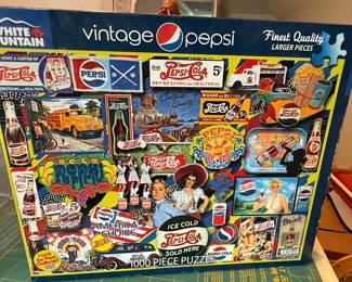 Assorted 1000 Piece Jigsaw Puzzles - Pepsi, Aimee Stewart, Charles Wysocki