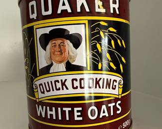 Quaker Oats Quick Cooking White Oats Tin
