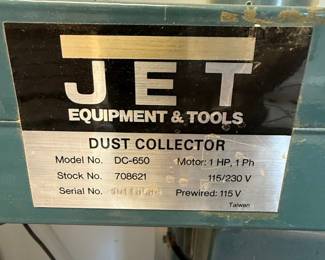 JET DC-650 Dust Collector
