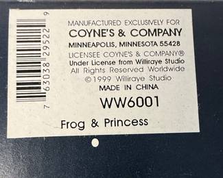 Williraye Studio Frog & Princess Figurine WW6001