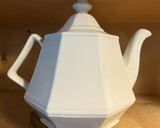 White Ceramic Teapot Collection