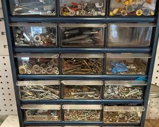 Stack-On 15-Drawer Plastic Parts Organizer Cabinet