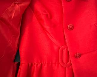 Anita Modes Red Belted Coat and Dress