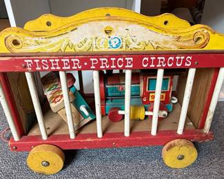 Fisher-Price 1962 Circus Train Pull Toy