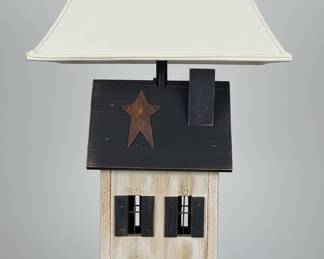 Primitive Saltbox House Style Lamp