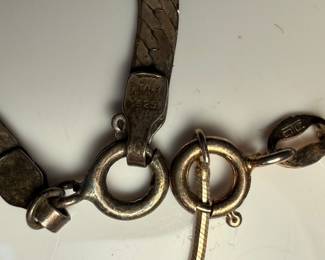 Sterling Silver "AZA" Pendant and Chain Set