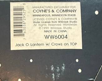 Williraye Studio Halloween Figures (2) - Jack O Lantern & Witch Votive